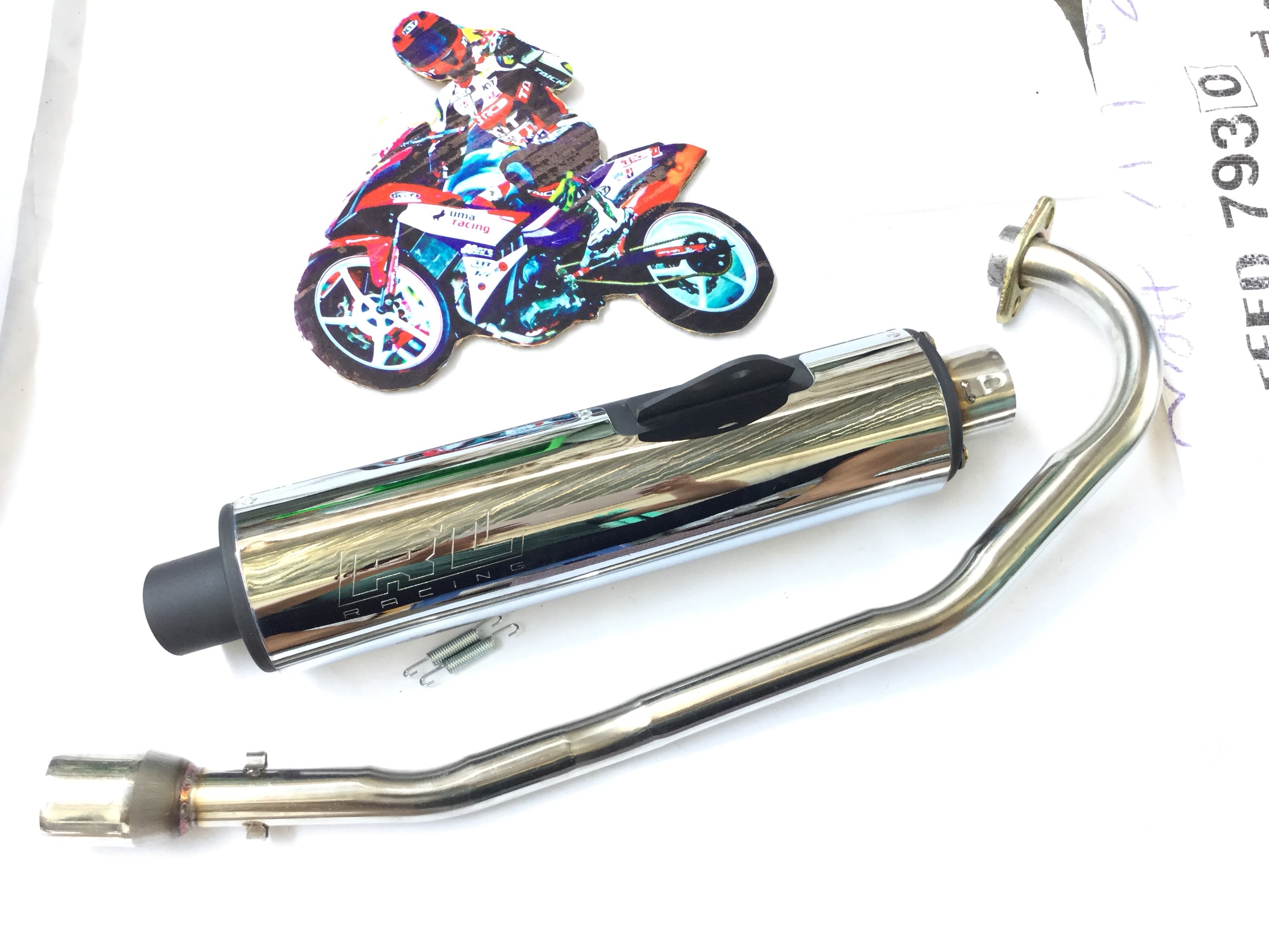 Lon Pô CBR RepLeo Đầu inox 304 - Cả cổ Exciter 135 ,,,,,,,