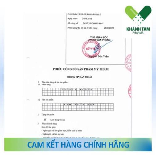 ! Kem Bôi Mụn Yoosun Acnes 15gr