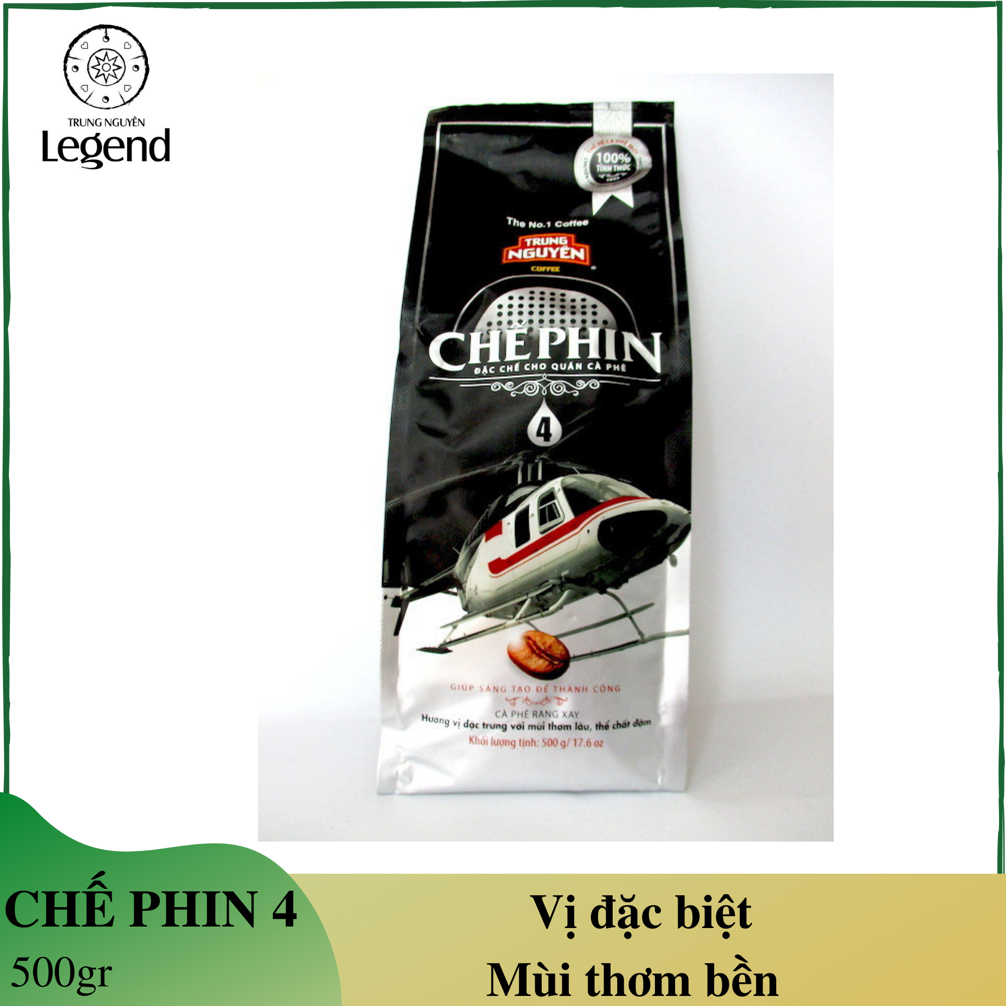 Cà phê chế phin 4 Trung Nguyên - gói 500gr