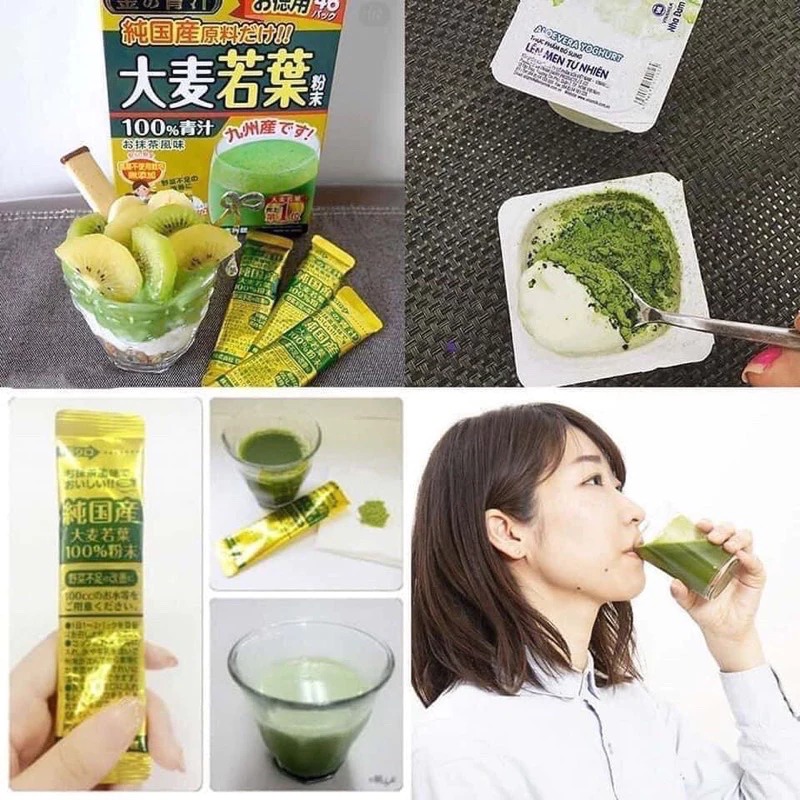 Bột Lúa Mạch Non, 44 Gói Nhật Bản