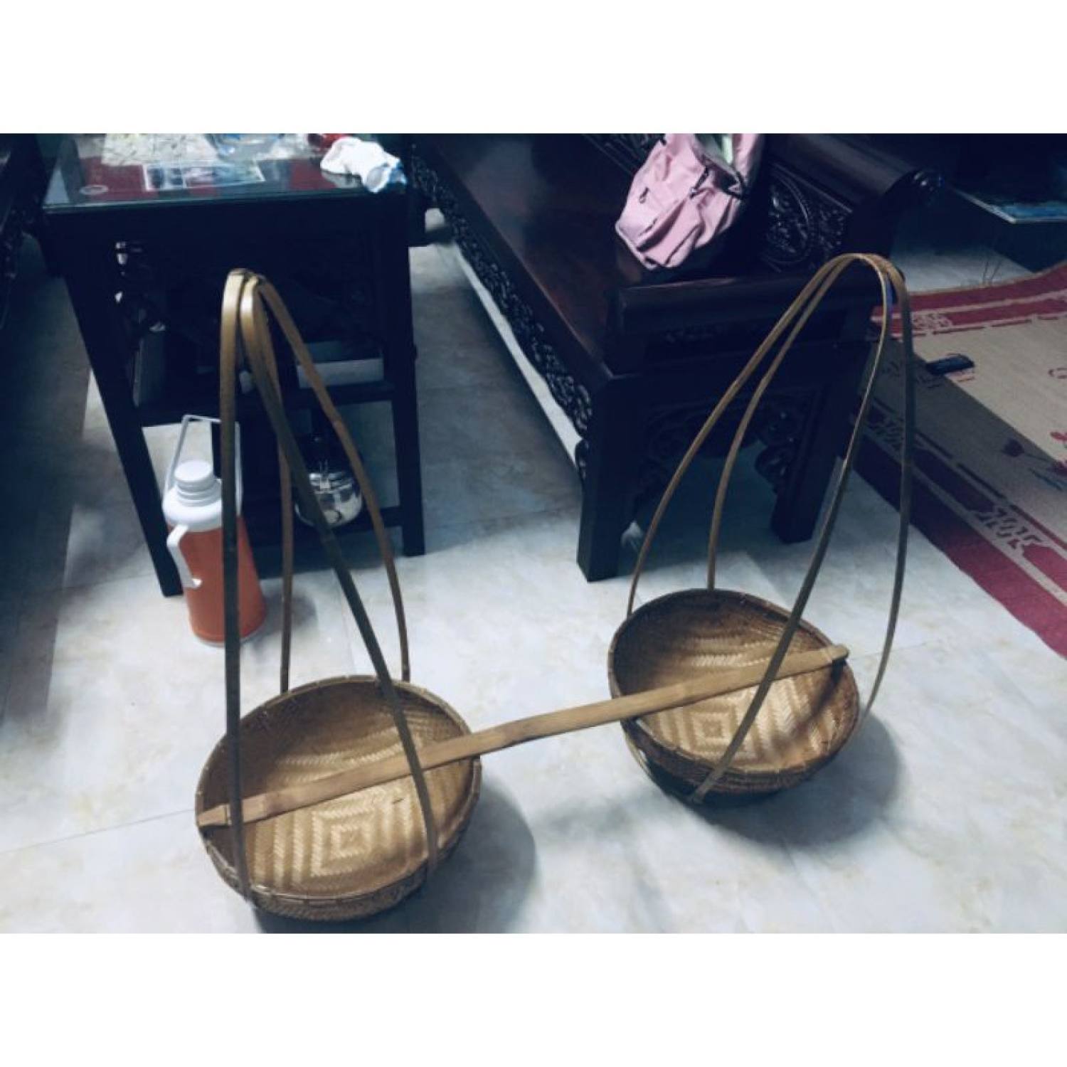 Quanh gánh size to ( quang cao 90cm, đoàn dài 1.2m, thúng to 40cm) LH 0978945425