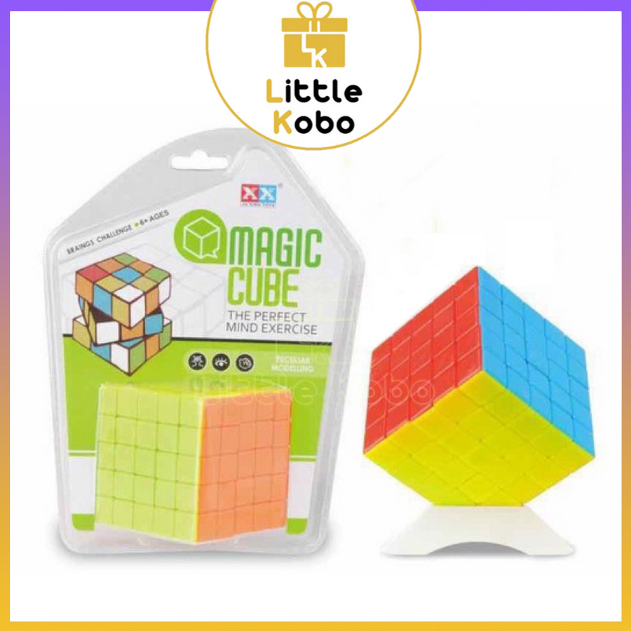 Rubik 5x5 stickerless rubic 5 tầng 5x5x5 không viền đồ chơi trí tuệ trẻ em phát triển tư duy - little kobo
