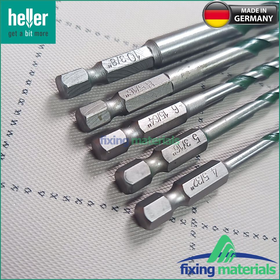 [HCM]Mui khoan đa năng HELLER QuickBit AllMat chuôi luc giac (Size 4-10mm)