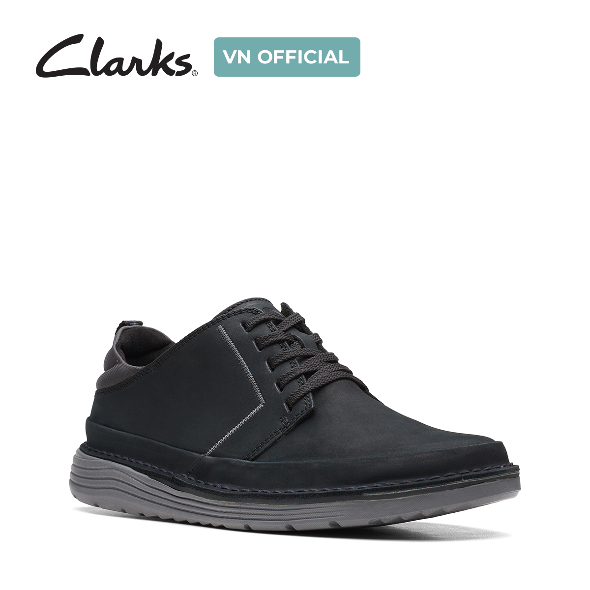Giày Sneaker Da Nubuck Nam Clarks - Brahnz Low