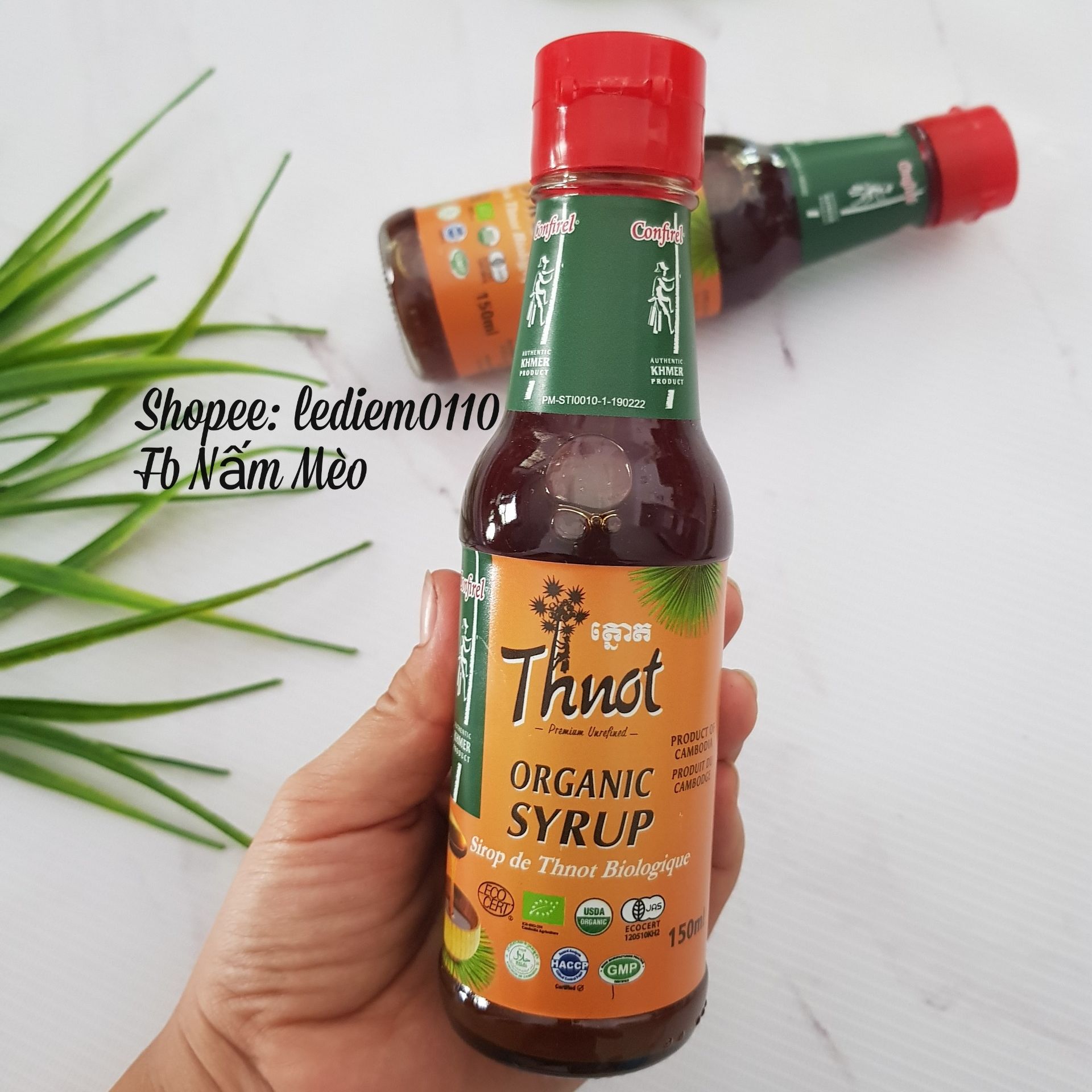 Syrup mật đường thốt nốt hữu cơ Organic Thnot Confirel 150ml