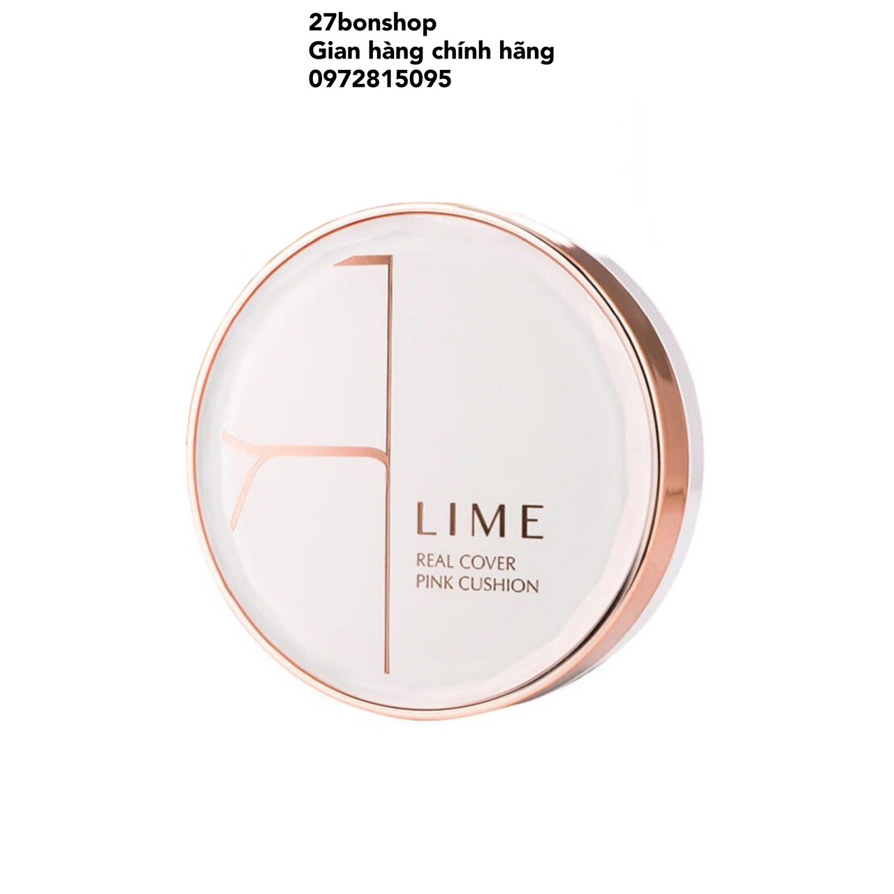 Phấn nước Lime Real Cover Pink Cushion SPF50+ PA+++ (Da dầu, da hỗn hợp)