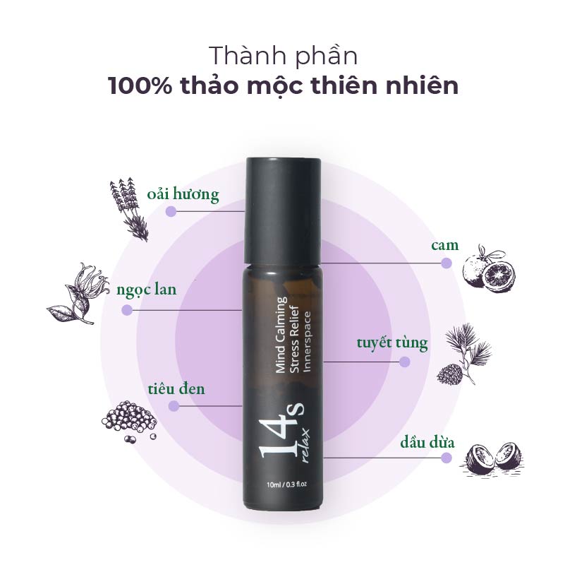 Tinh dầu lăn 14S Relax  Giúp Thư giãn an thần dễ ngủ