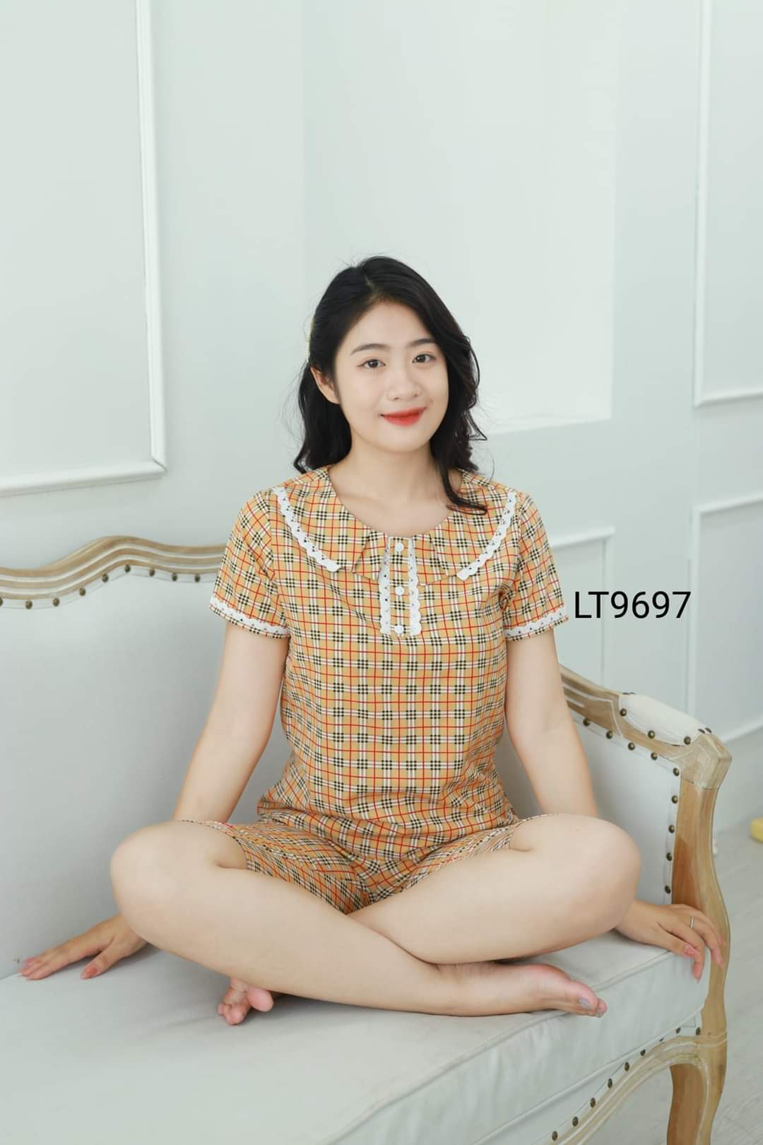 (BunnySky) Đồ bộ mặc nhà lửng lụa mềm mịn, quần áo nữ mẫu lửng mặc hè