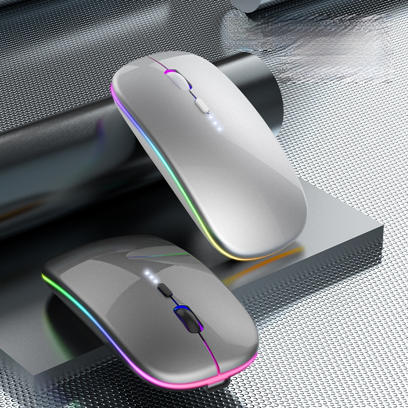 Wireless Mouse For Laptop PC Bluetooth RGB Rechargeable Mouses Wireless Computer Silent Mice LED Backlit Ergonomic Gaming Mouse
