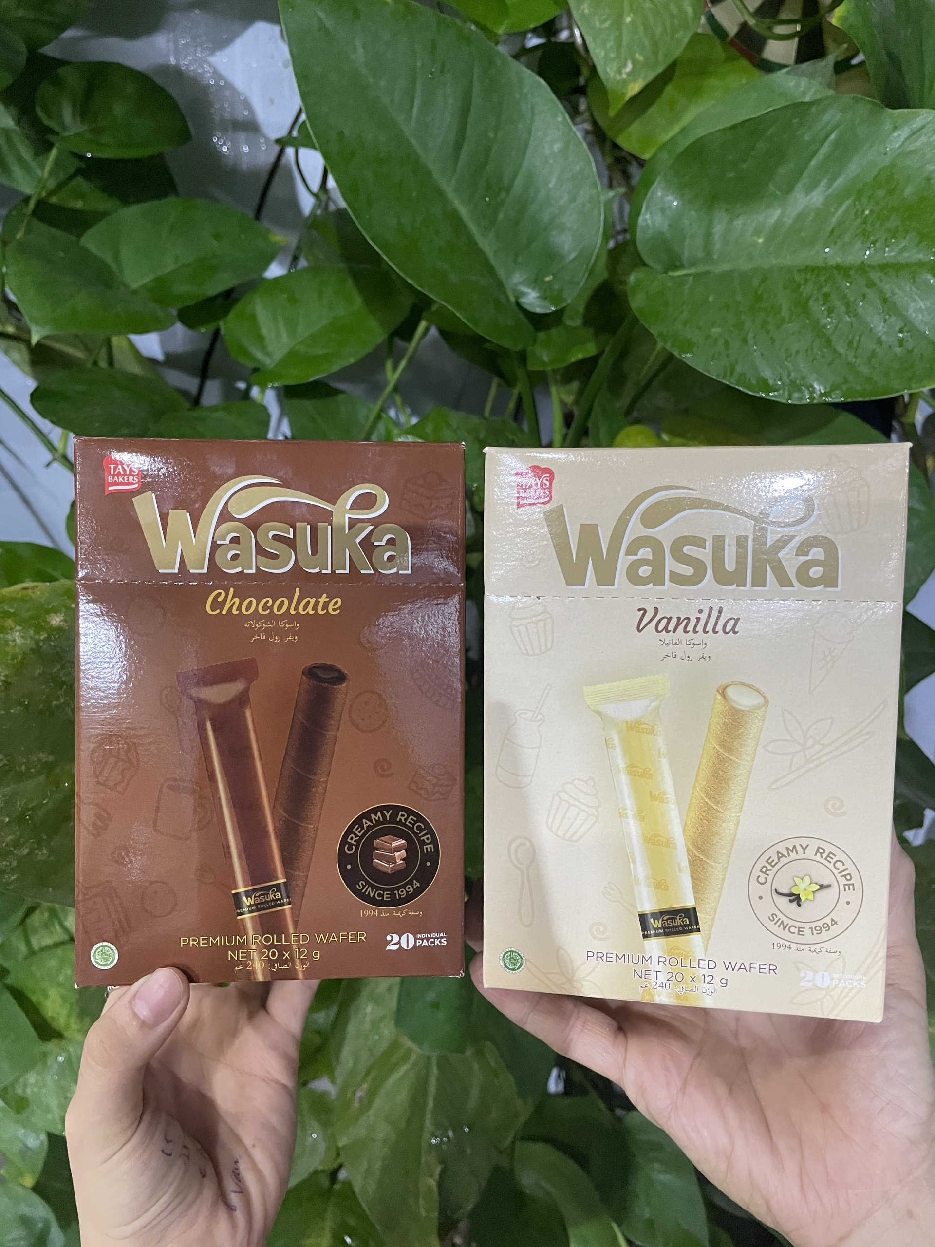 Bánh Quế Wasuka Premium Rolled Wafer Vị Vani (Hộp 240g)