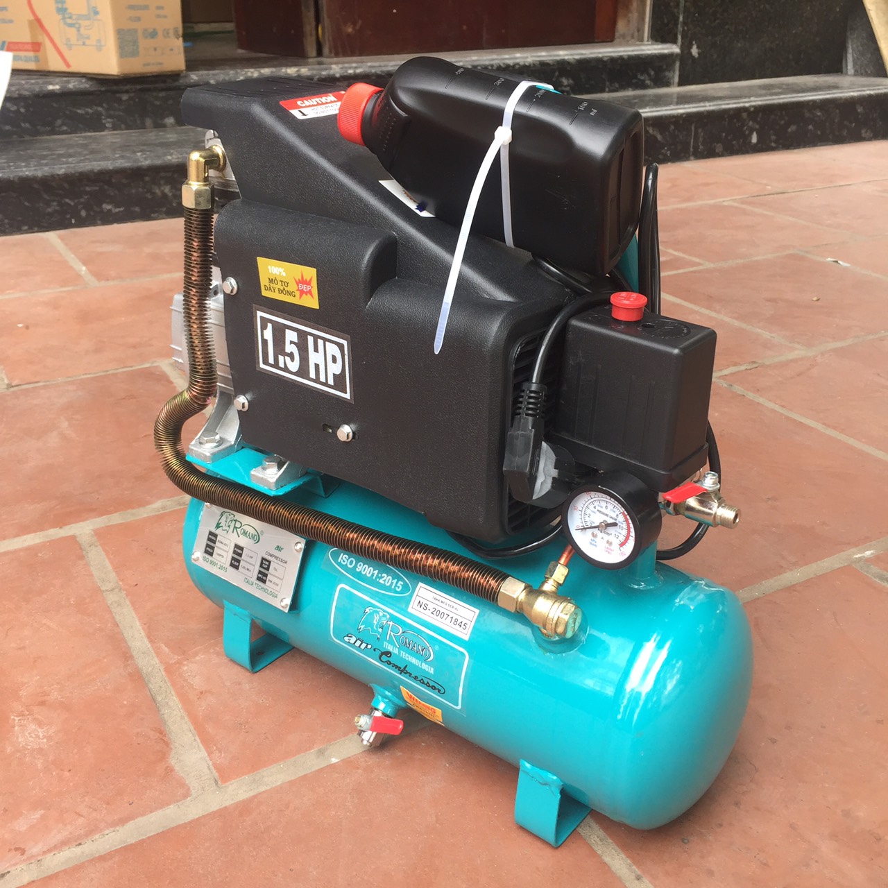 Máy nén khí có dầu liền trục romano rm 4212 1hp