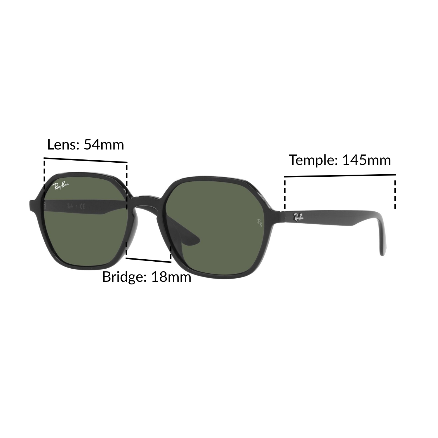 Mắt kính RAY-BAN - RB4361F 601/71 - Kính mát Size 54