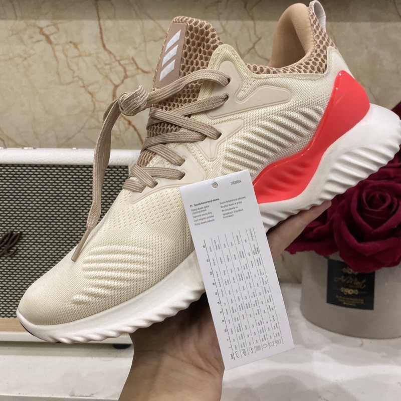🔥 ẢNH THẬT 🔥 Giày alphabounce kem gót cam