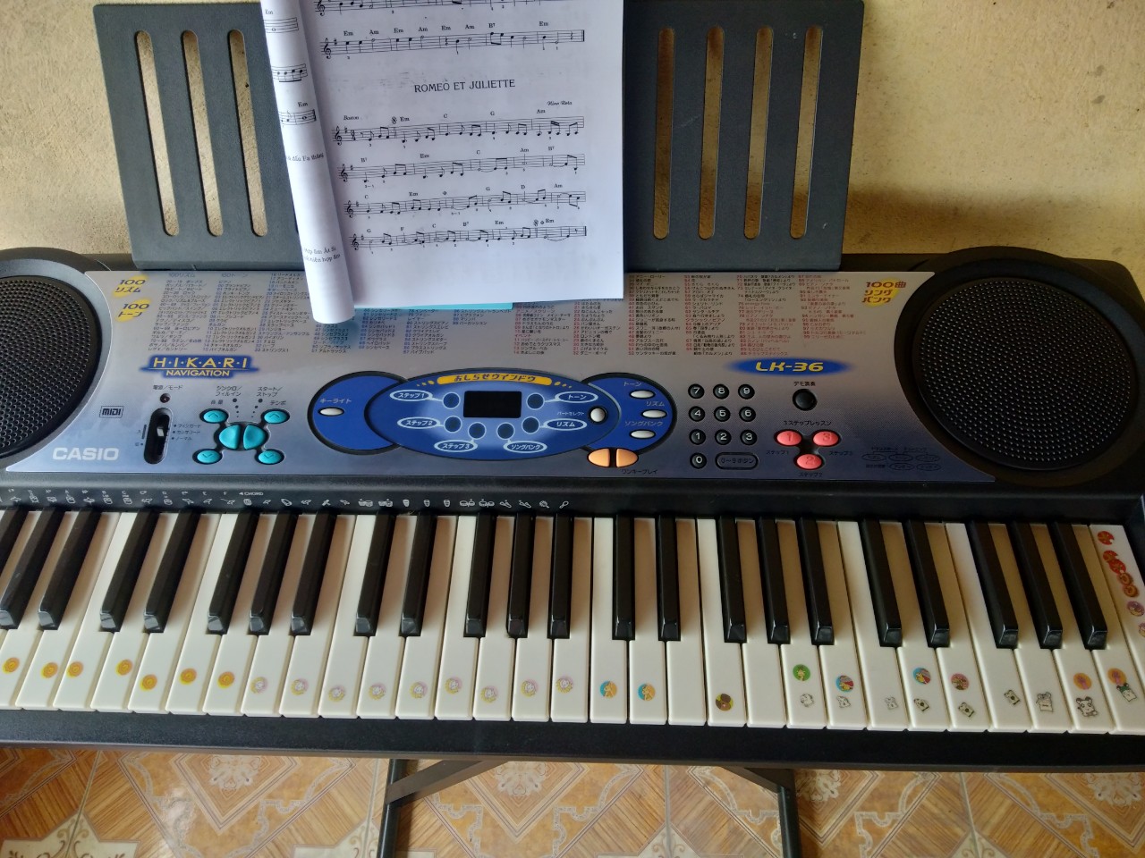 Đàn organ Casio- lk 36.phím sáng đèn