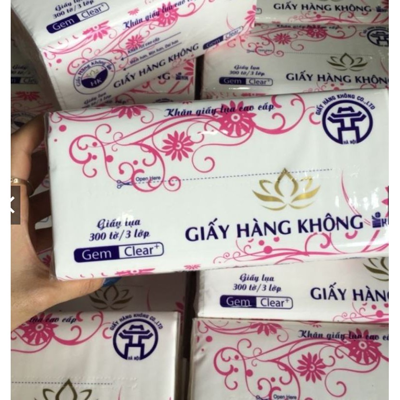 3 Gói Giấy Rút Lụa HK (300 tờ/1 gói / 3 lớp )