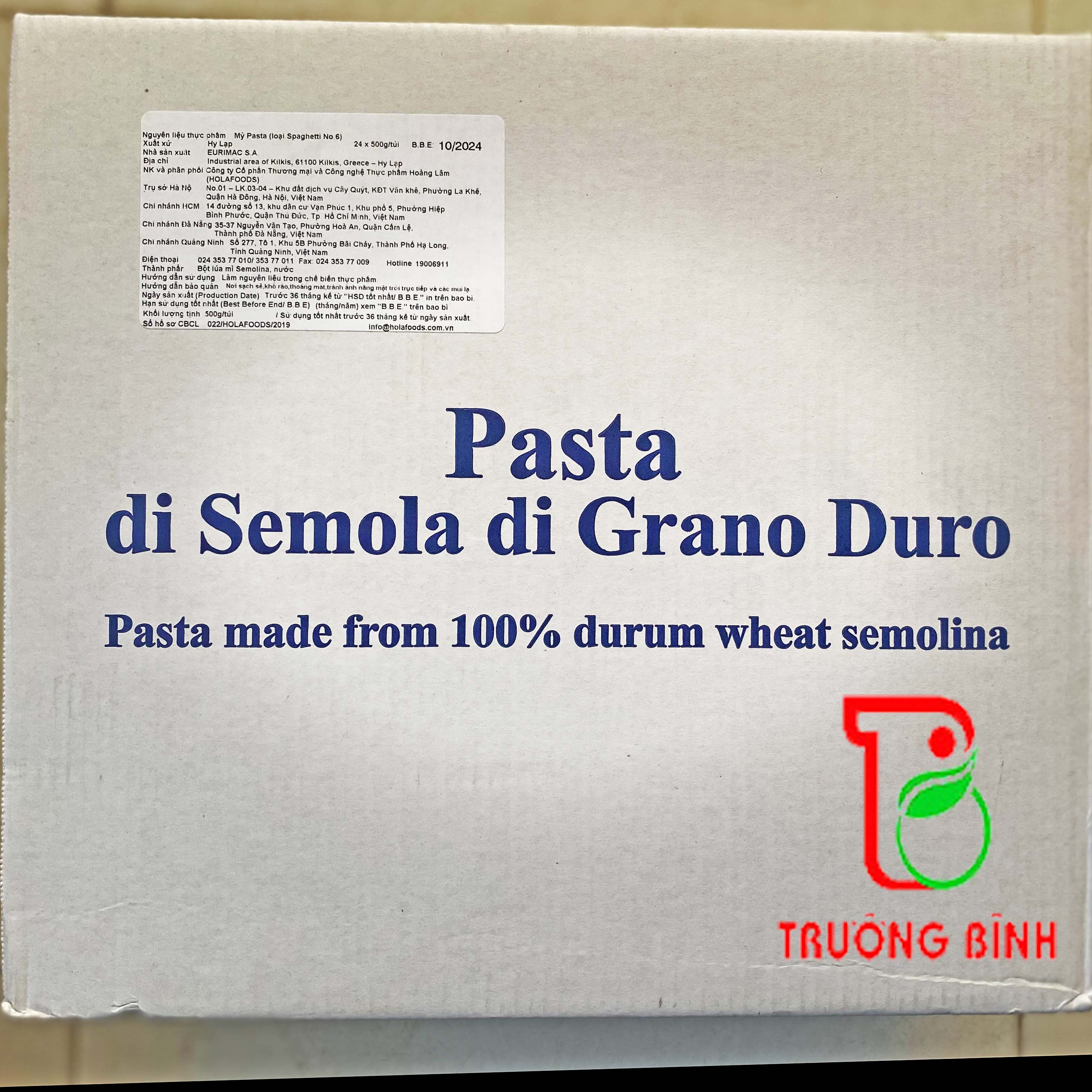 Mì ý Spaghetti số 6 EURICOM 500g