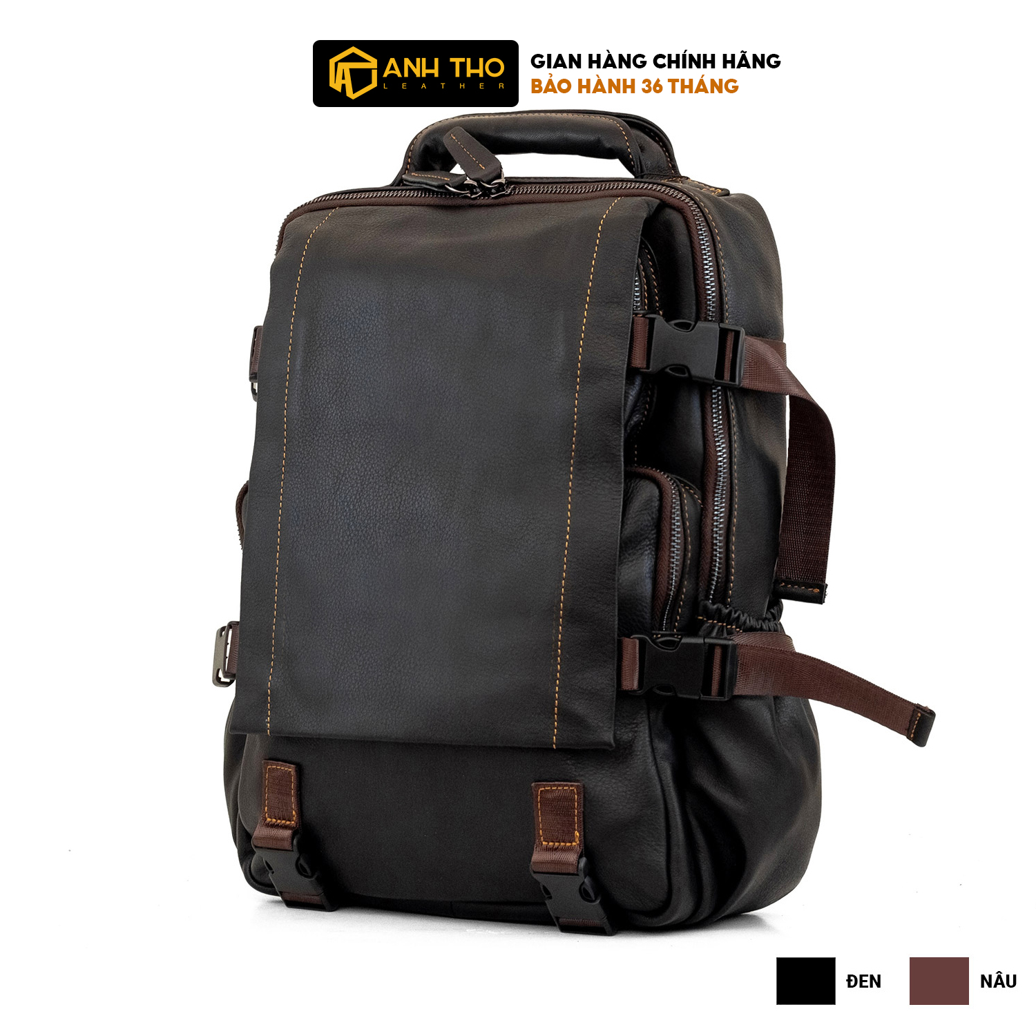 Balo da bò EMO MNBL-03 | Anh Tho Leather