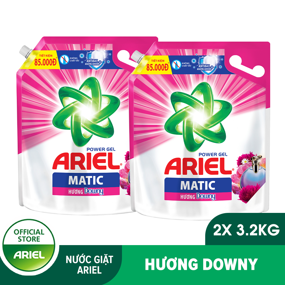 Combo 2 túi nước giặt ariel hương downy 3.2kg