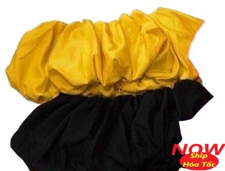 Áo croptop bí kiểu nữ chất vải kate lụa bệt vai bo eo