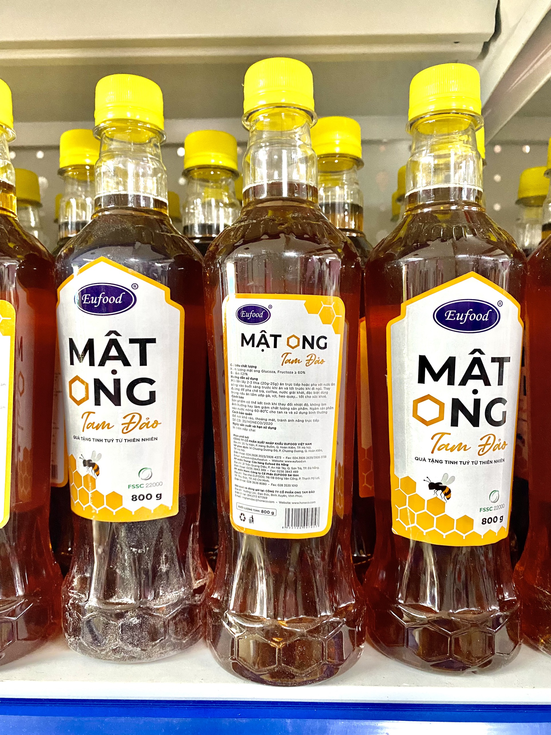 Mật Ong Tam Đảo EuFood chai 900gram