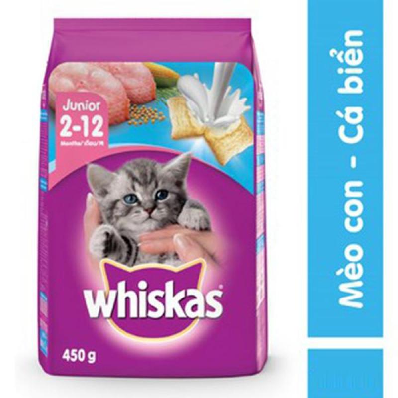 Whiskas vị cá biển - Thức ăn hạt dành cho mèo con