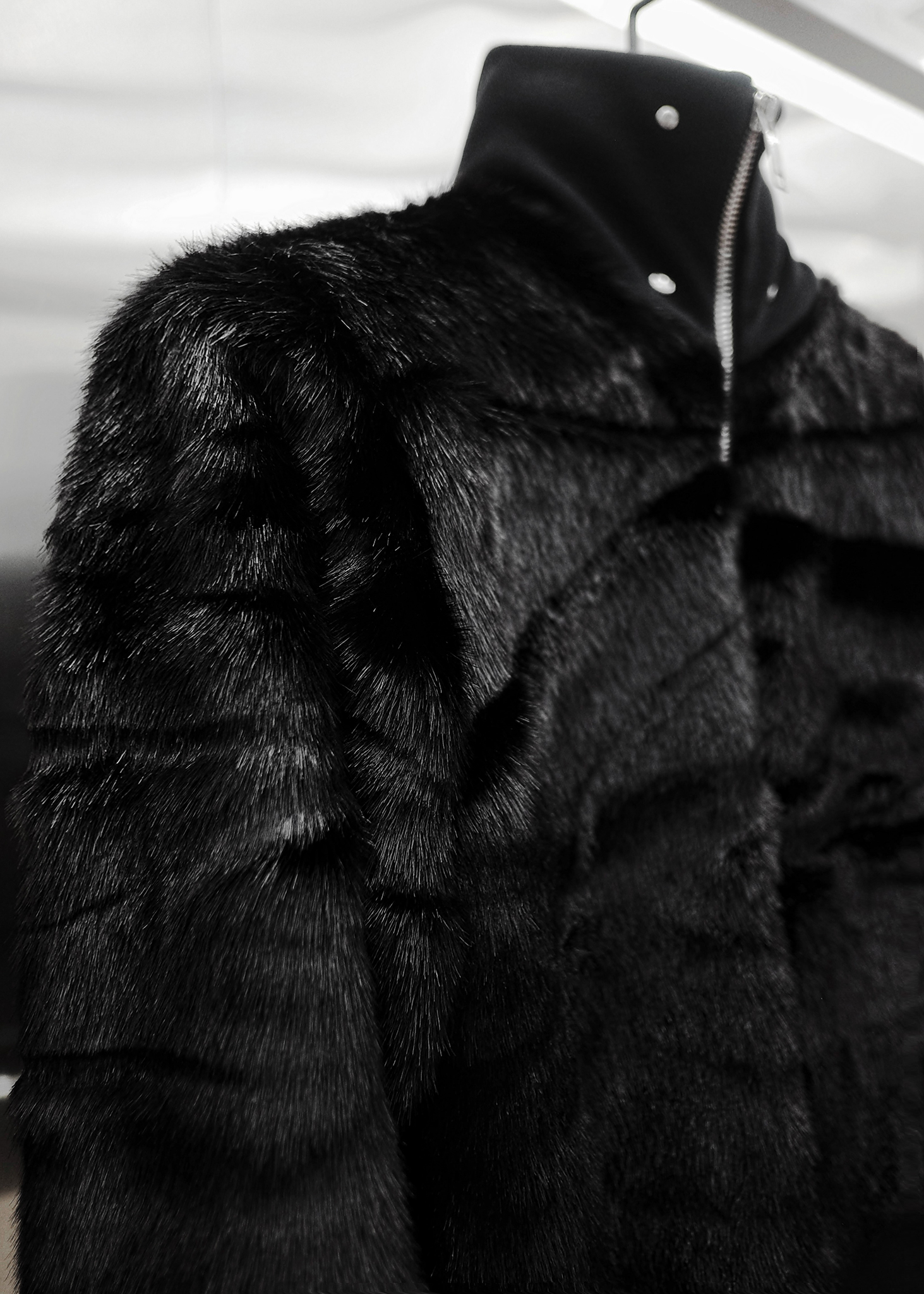 Áo Bomber Lông RICH Fur Bomber Jacket - AK082
