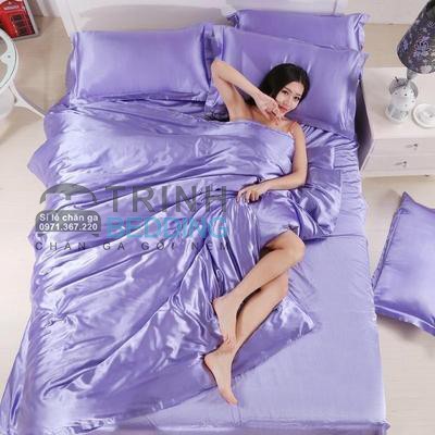 [Mã LIFE151030K giảm 10% đơn 99K] BỘ DRAP PHI LỤA MÀU MỚI MỊN MÁT CAO CẤP TRINHBEDDING