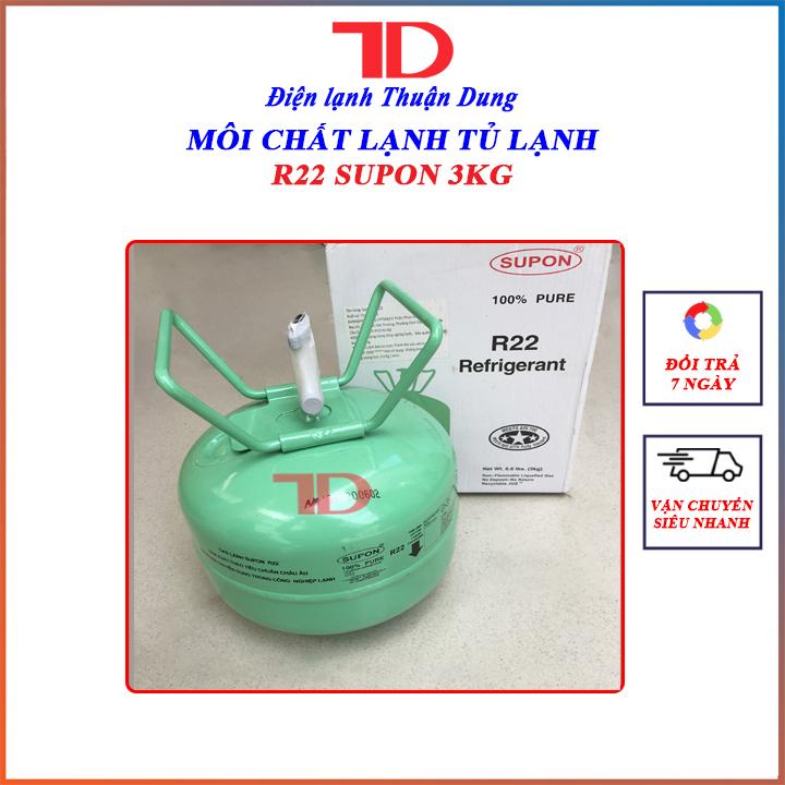Môi chất lạnh điều hòa R22 SUPON 3KG