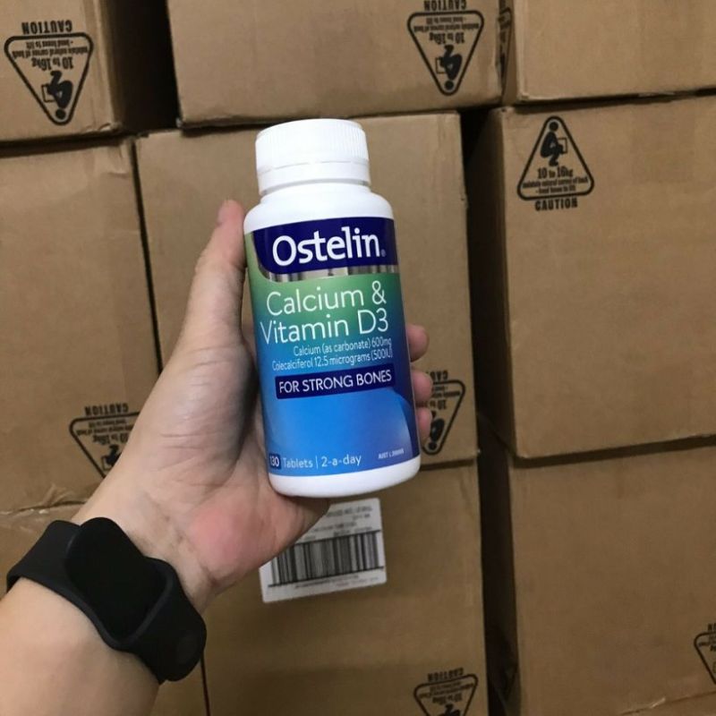 Viên uống tăng cường canxi cho bà bầu Ostelin Calcium&Vitamin D3 (130 viên) nhập khẩu