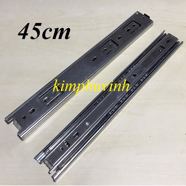01 bộ - ray trượt ngăn tủ bản 42mm - ray trượt ngăn kéo