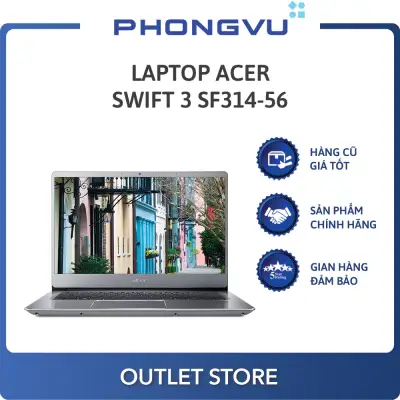 Laptop Acer Swift 3 SF314-56-596E (NX.H4CSV.006) (i5-8265U) (Bạc) - Laptop cũ