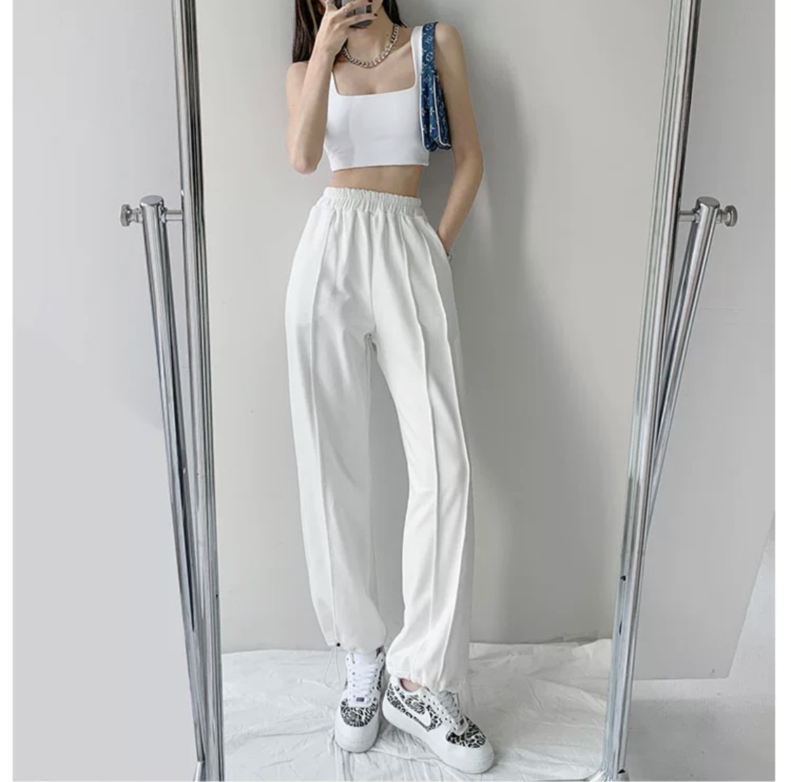 Áo Croptop Cổ Vuông 2 Dây_Áo Croptop [Video+Ảnh Thật]