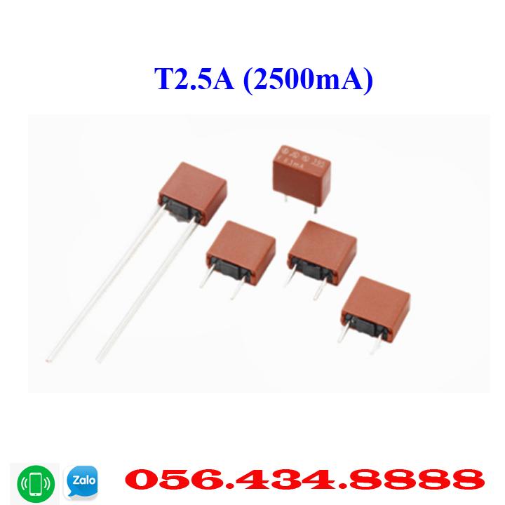 [Combo 50 chiếc] Cầu chì hộp vuông 2.5A (2500mA)