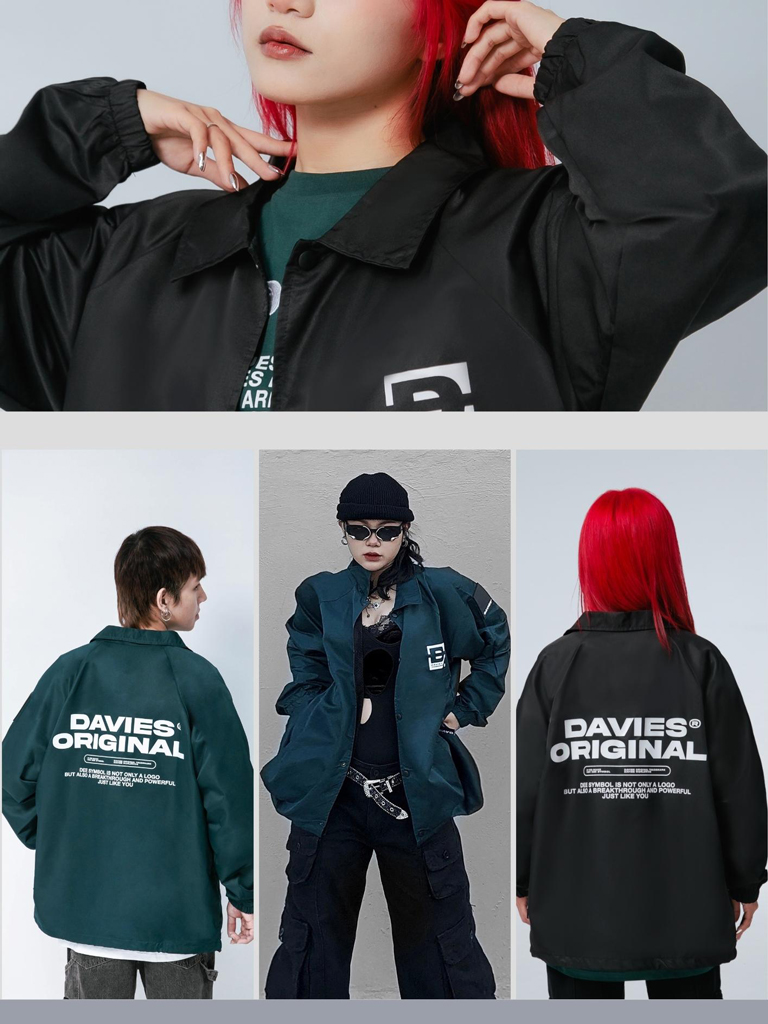 Áo khoác dù nam nữ form rộng basic jacket local brand DAVIES| D29-AK2