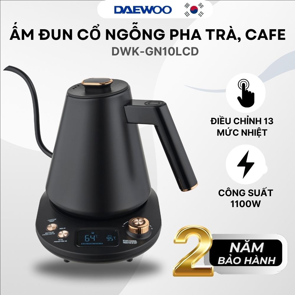 DAEWOO ẤM ĐUN SIÊU TỐC DWK-GN10LCD - Hàng chính hãng