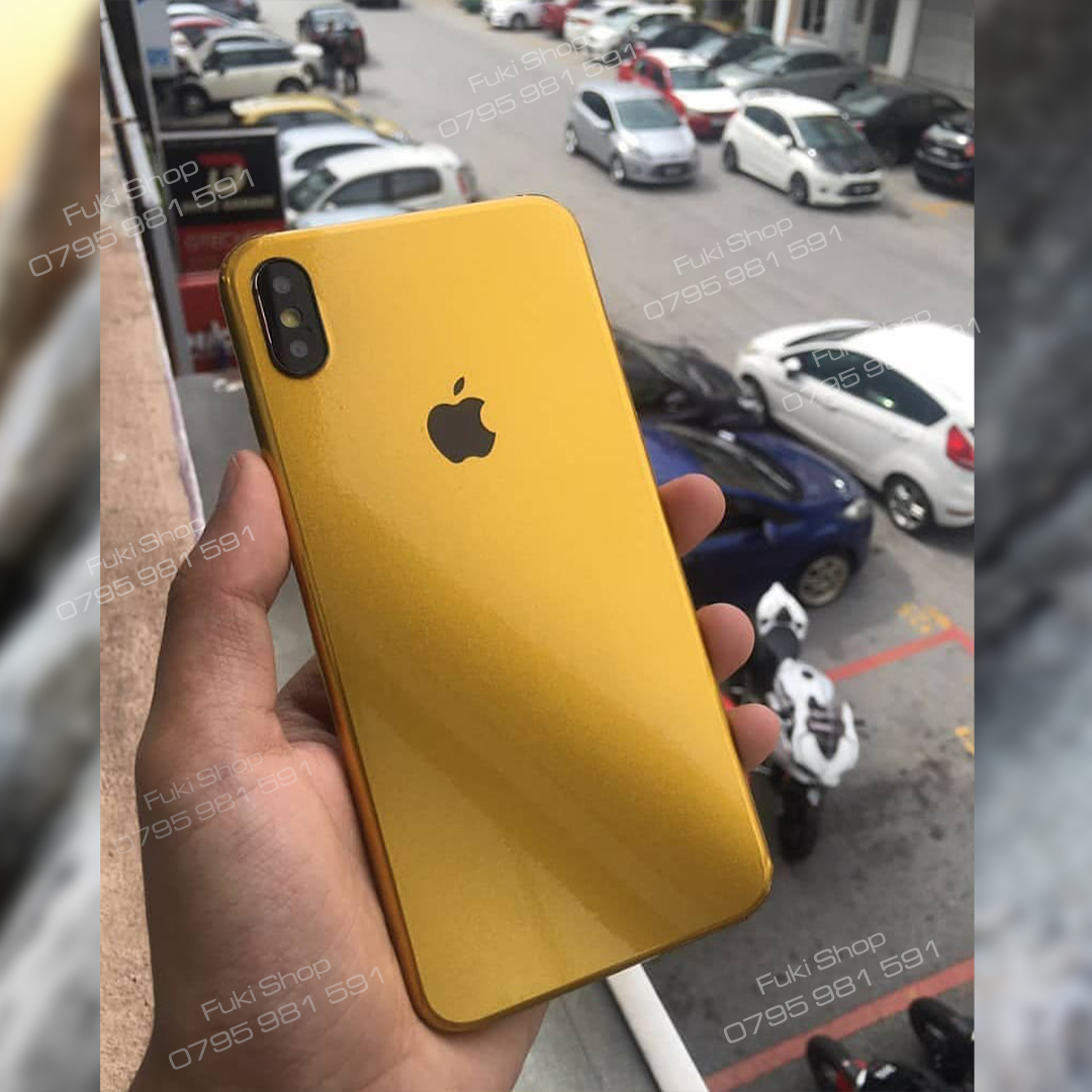 Tấm dán skin Vàng bóng IPhone Ip6 Ip6s 6plus 7plus 8plus Ip7 IpX IpXS XR 11 11 Pro và 11 Pro Max