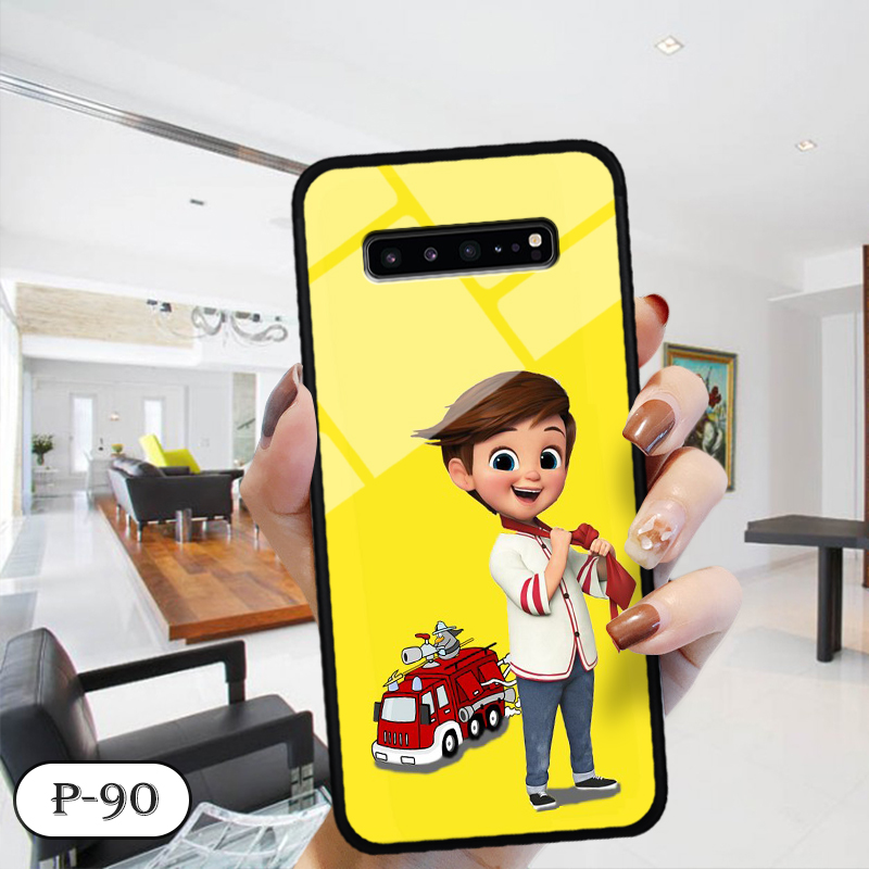Ốp lưng kính 3D cute Samsung S10 5G
