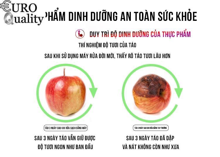 Euro Quality- Máy rửa rau củ diệt khuẩn gia dụng