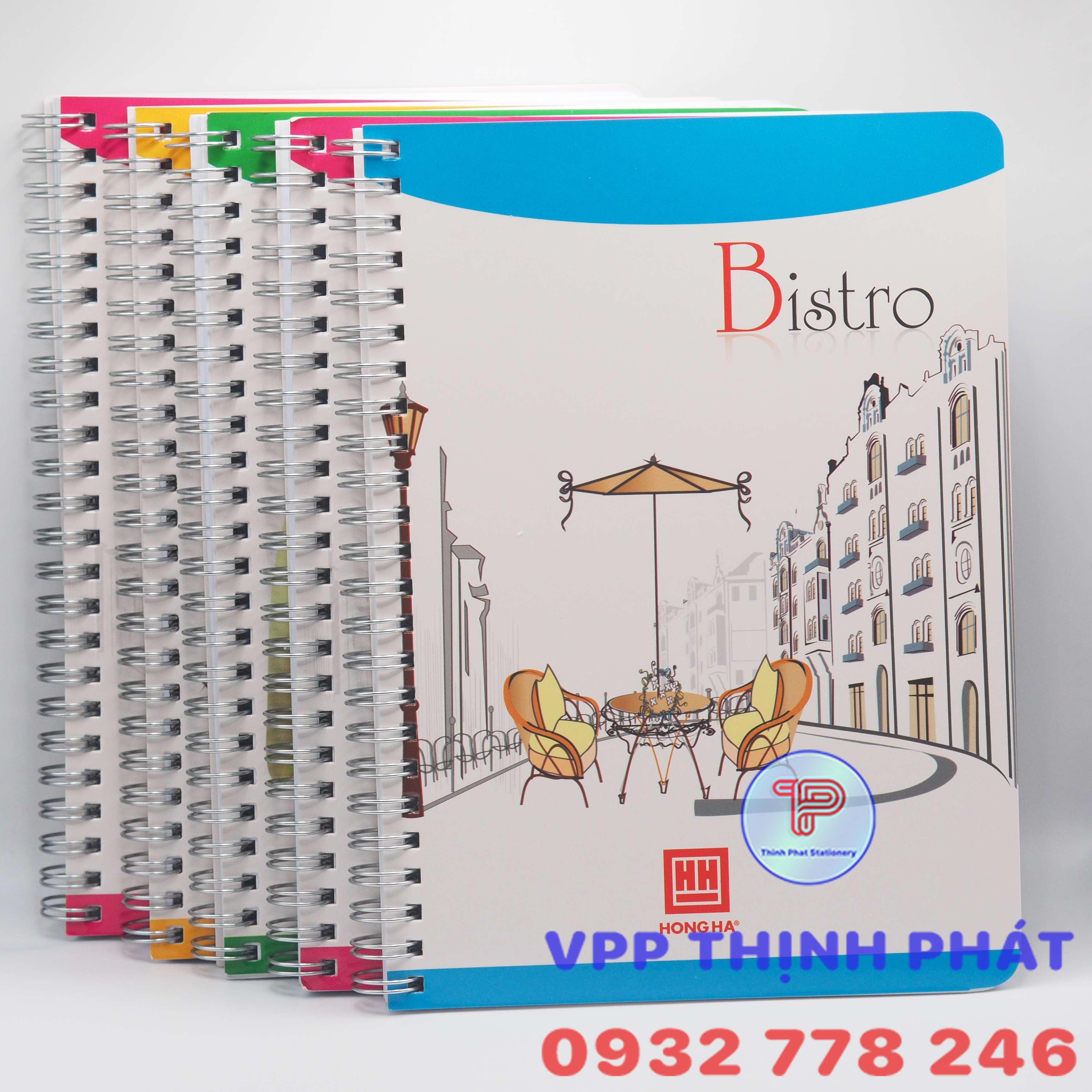 Sổ lò xo BISTRO A5 200 trang (1 cuốn/ 3 cuốn/ 5 cuốn)