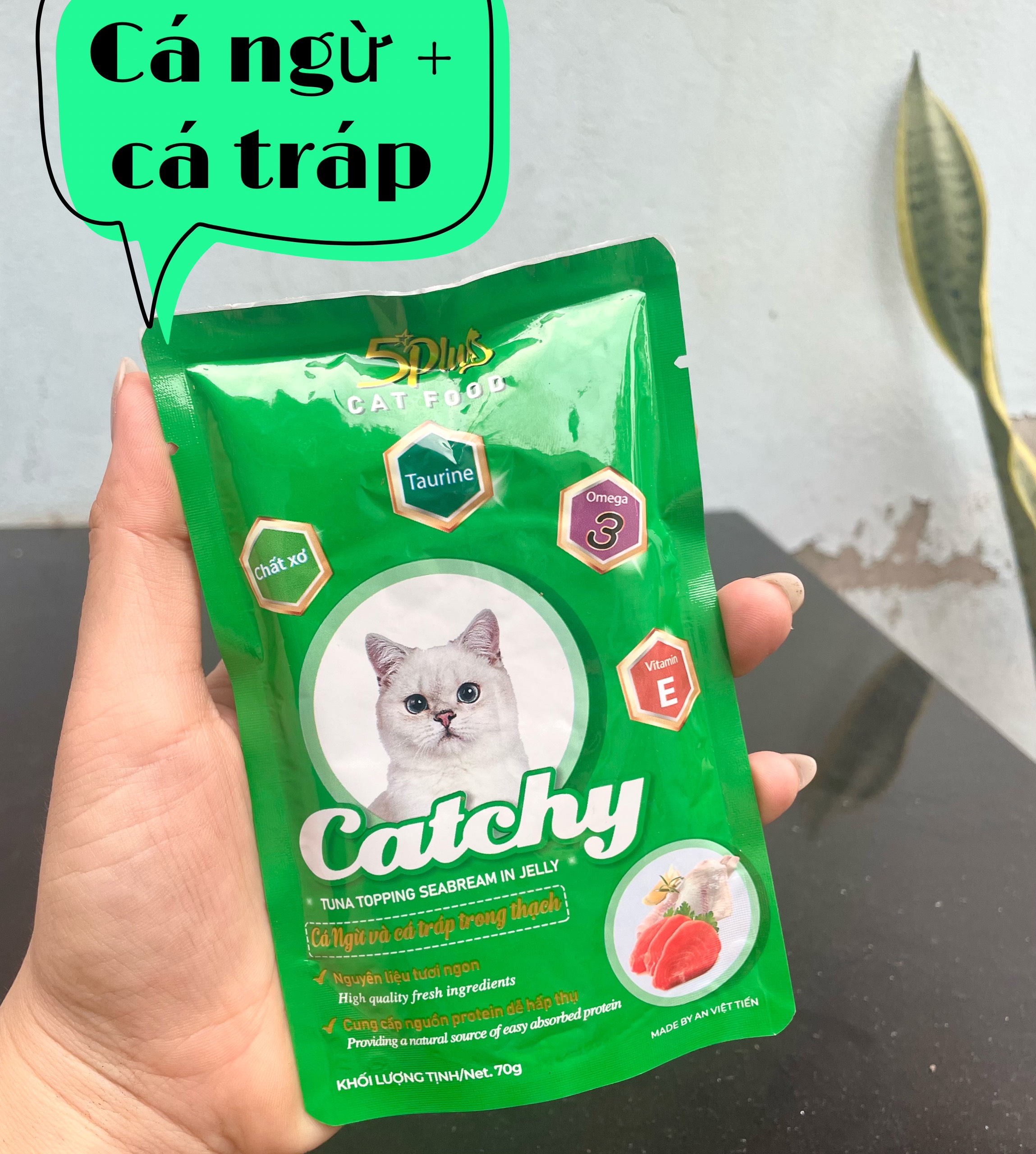 Pate gói cho mèo CATCHY 70gr nhiều vị
