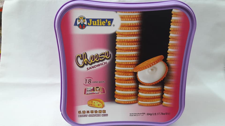 Bánh quy bơ đậu phộng Julie's - Malaysia (540g)(date 7/25)