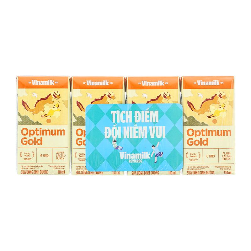 Sữa bột pha sẵn optimum gold 110ml ( Thùng 48 hộp ) Date 08/2025