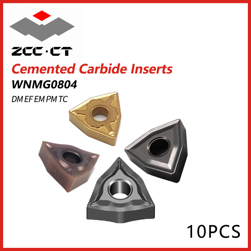 ZCCCT Cemented Carbide Inserts WNMG0804 04/08/12  DM/PC/EF/EM/TC