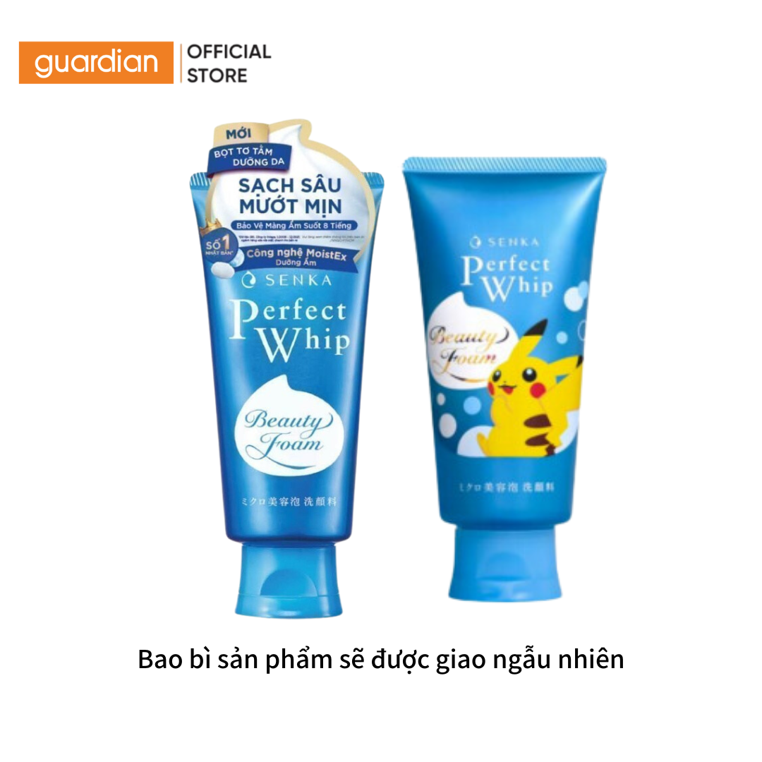 Sữa Rửa Mặt Tạo Bọt Chiết Xuất Tơ Tằm Trắng Perfect Whip Senka 120Gr