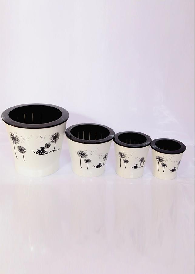 Chậu trồng cây cảnh thông minh Q