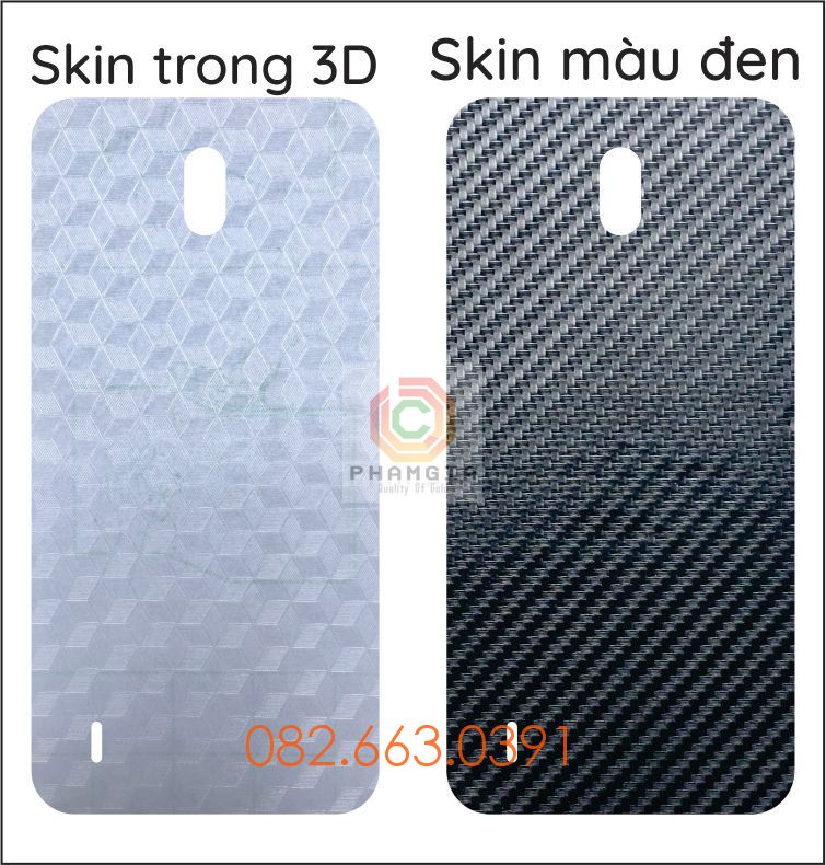 Miếng dán mặt lưng skin carbon Nokia C2