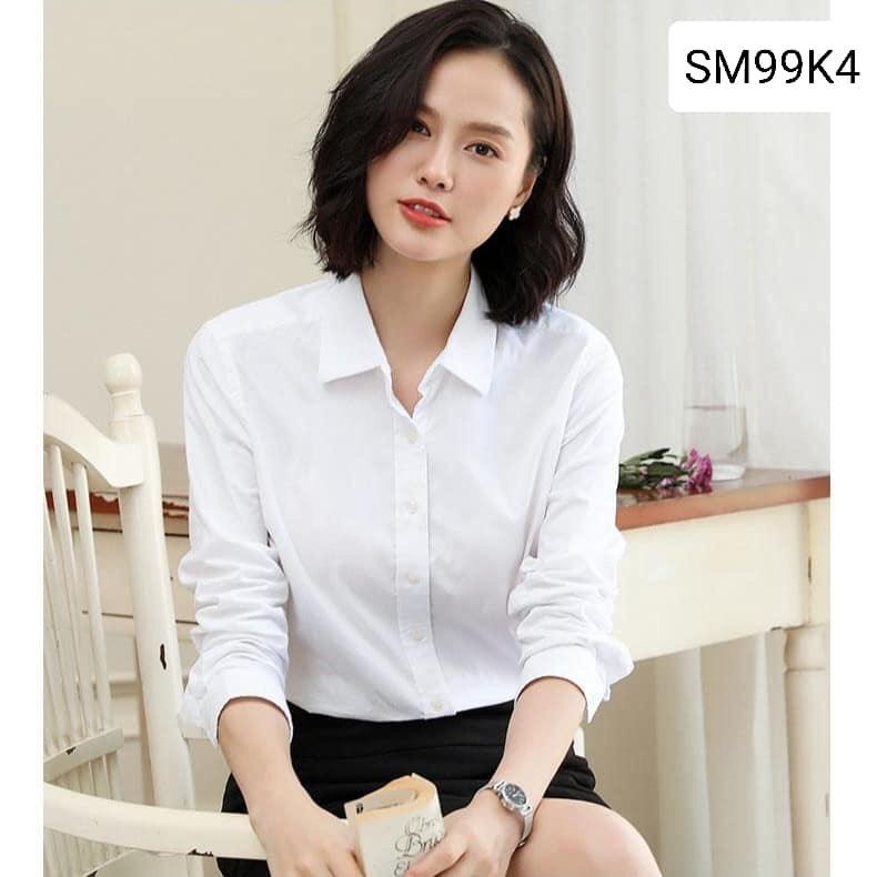 Áo sơ mi nữ dài tay công sở thời trang hàn quốc