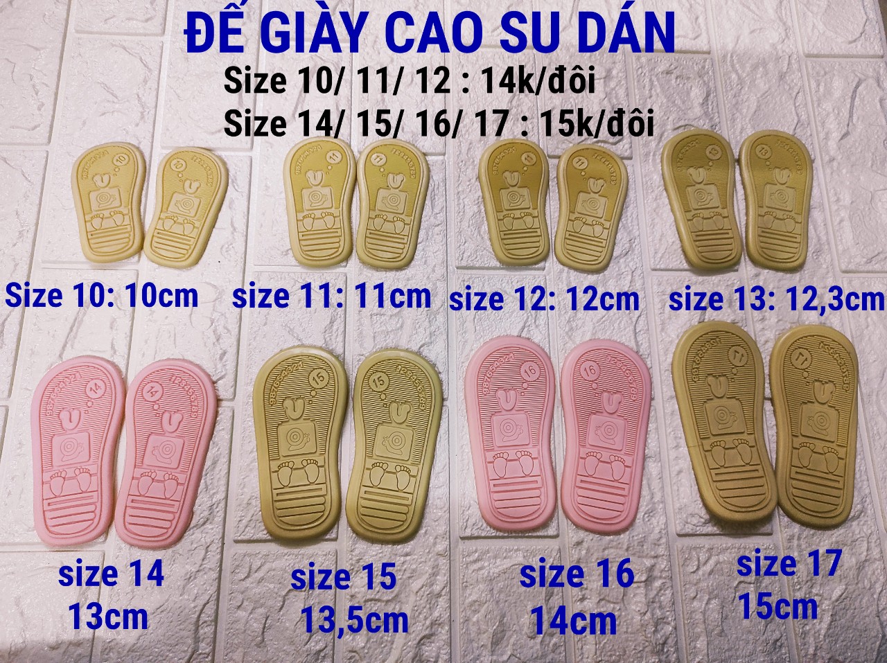 ĐẾ GIÀY CAO SU DÁN