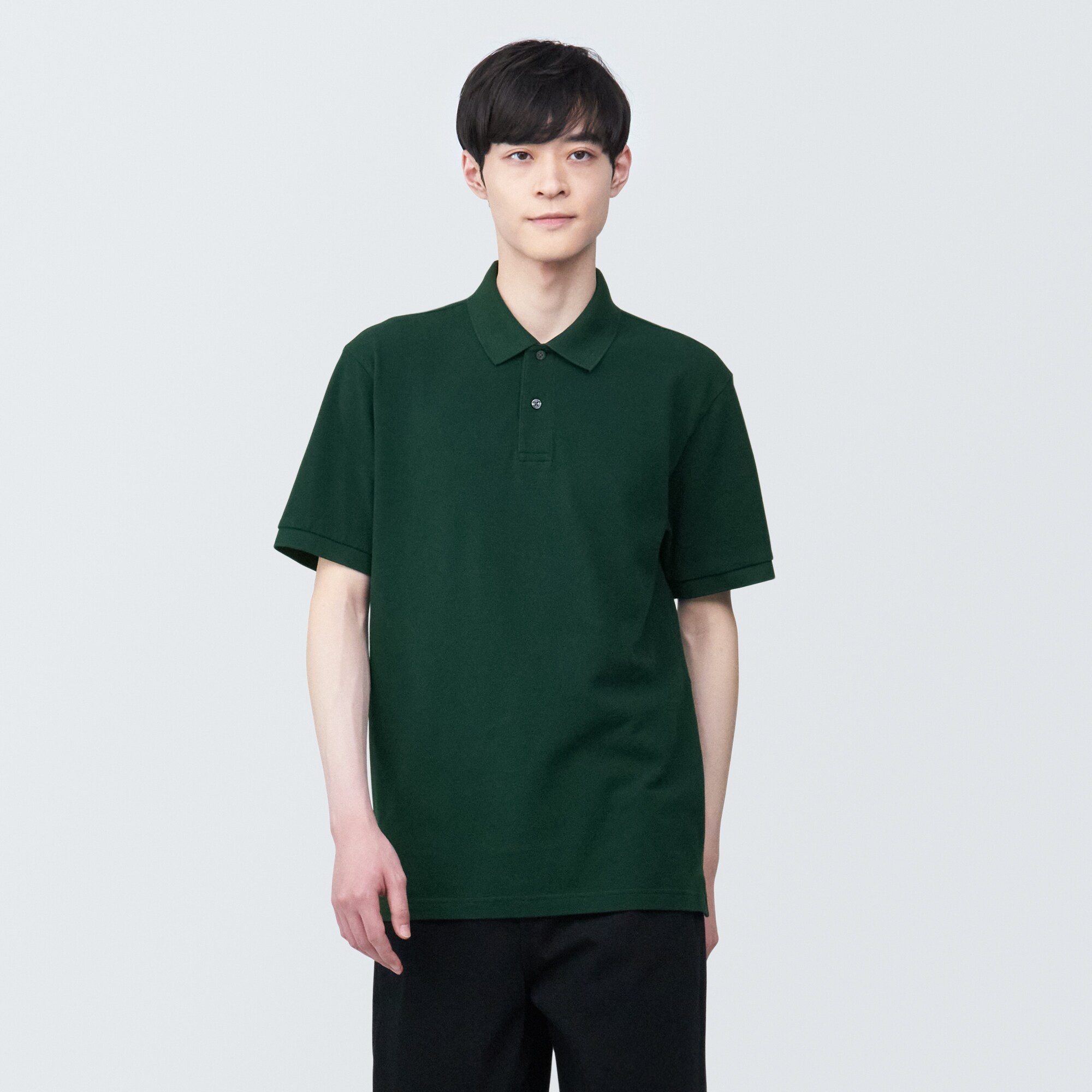 Áo Polo Vải Pique Washed MUJI