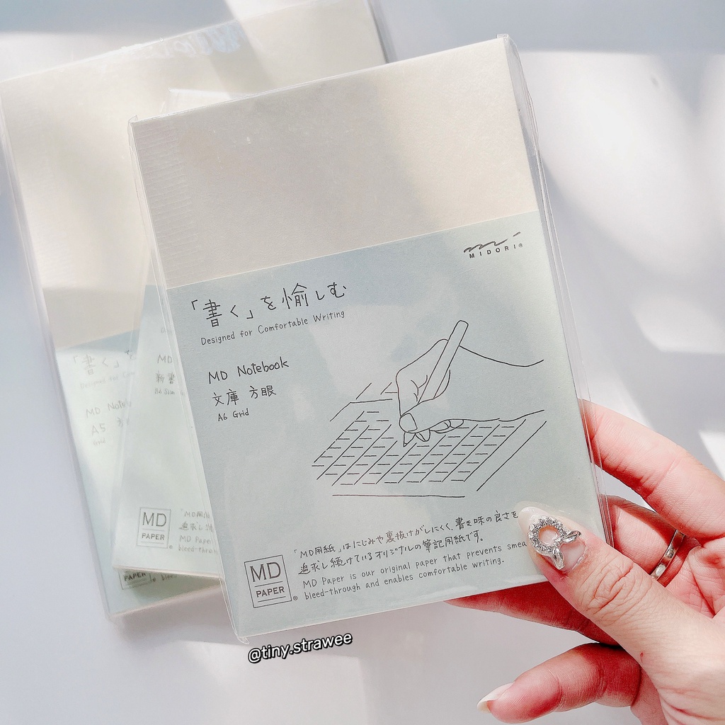 Sổ tay Midori Notebook Nhật ruột grid size A6/ B6 slim/ A5